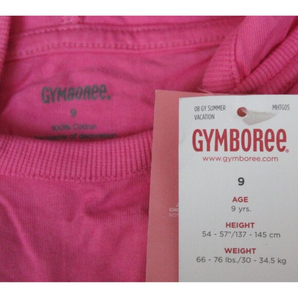 2008 Gymboree Palm Springs T-shirt sz 9 Hooded Flowers Florida Vacation Beach - Picture 6 of 6